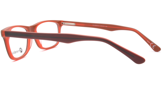 meineBrille 04-69000-01, Braun/Rot Matt seite - Ansicht 3