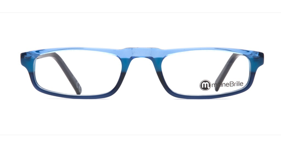 meineBrille 04-79040-02, Hellblau/Dunkel Blau front - Ansicht 2