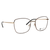 meineBrille 04-12080-01, Gold matt / Dunkelbraun matt Schräg rechts