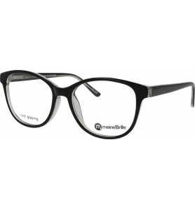 meineBrille 04-30090-02, Schwarz/Transparent - Ansicht 2