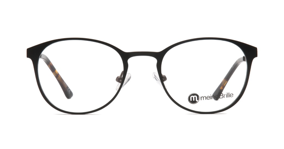 meineBrille 04-79000-02, Schwarz/Nougat Matt front - Ansicht 2