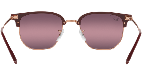 Ray-Ban New Clubmaster RB4416 Glänzendes Bordeaux auf Rotgold 6654G9 - Ansicht 7