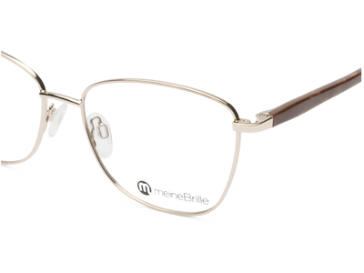 meineBrille 04-06030-02, Gold/Nougat Nah - Ansicht 5