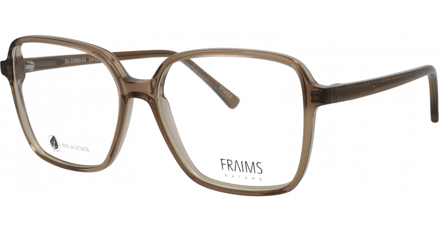 FRAIMS Brille Unisex FRAIMS NATURE 03-23000-01 Rose, Hellbraun transparent glänzend Ansicht 1
