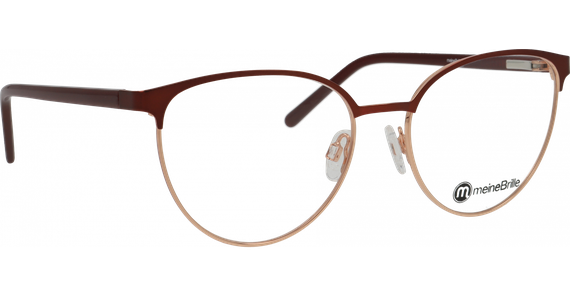 meineBrille 04-30010-02 Rot matt/Kupfergold glänzend - Ansicht 5