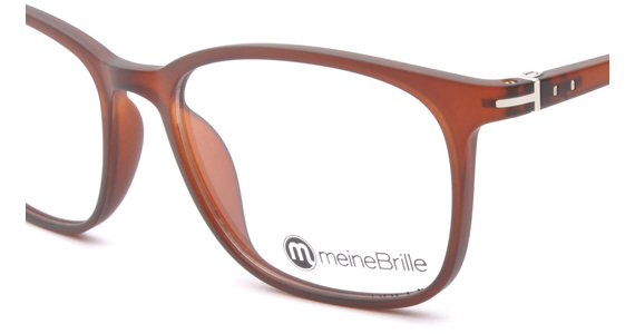 meineBrille 04-69120-02, Dunkel Braun Matt nah - Ansicht 3