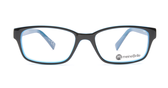 meineBrille 04-69170-02, Schwarz/Blau front - Ansicht 2