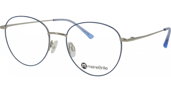 meineBrille 04-96090-05, Blau/Silber glänzend - Ansicht 2