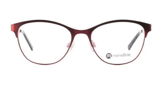 meineBrille 04-87010-02, Rot/Rosa Matt front - Ansicht 2