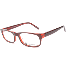 meineBrille 04-69220-01, Braun/Rot links - Ansicht 2