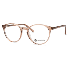 meineBrille 04-12070-02, Nude transparent glänzend Schräg links