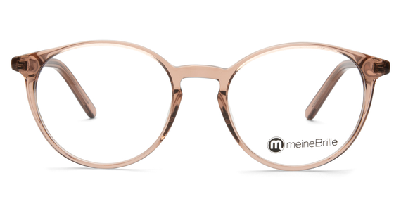 meineBrille 04-12070-02, Nude transparent glänzend Front - Ansicht 3
