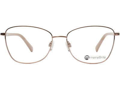 meineBrille 04-06030-03, Kupfergold/Perlgrau Front - Ansicht 2