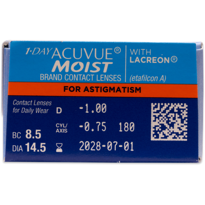 Tageslinsen Torisch 1-Day Acuvue Moist for Astigmatism 30er Ansicht 3