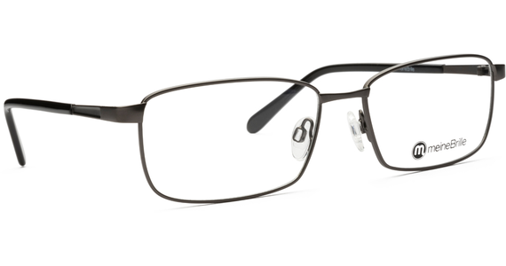 meineBrille 04-12090-01, Dunkel Gun matt / Schwarz glänzend - Ansicht 5