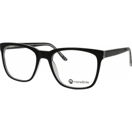 meineBrille Brille Herren meineBrille 04-40180-01, Schwarz Transparent glänzend
