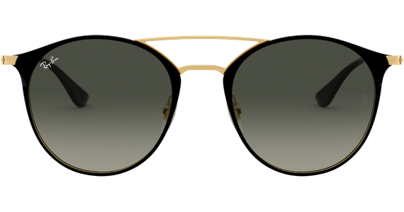 Ray-Ban RB3546 Glänzend Schwarz / Verlauf Grau 187/71 52 - Ansicht 2