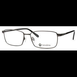 meineBrille Brille Herren meineBrille 04-12090-01, Dunkel Gun matt / Schwarz glänzend