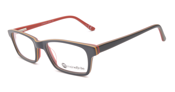 meineBrille 04-69240-01, Dunkel Blau/Orange/Rot links - Ansicht 2