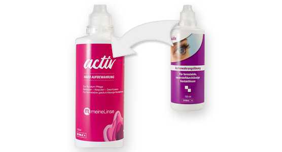 meineLinse activ hard Aufbewahrung 1x120ml - Ansicht 3