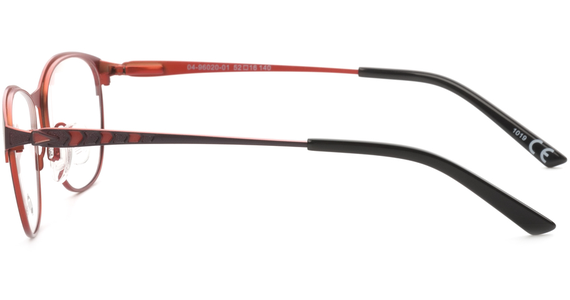 meineBrille 04-96020-01, Brombeere/Orange Matt seite - Ansicht 5