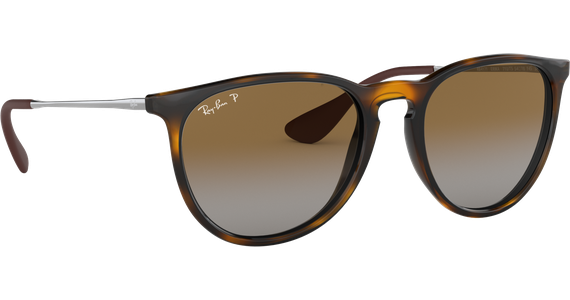 Ray-Ban RB4171 Erika Classic Glänzend Hellhavanna / Verlauf Braun Polarisiert 710/T5 54 - Ansicht 5