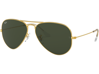 Ray-Ban Aviator Classic RB3025 Glänzend Gold / Grün 001 62 - LARGE - Ansicht 5