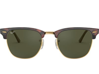 Ray-Ban RB3016 Clubmaster Classic Glänzend Tortoise / Grün W0366 51 - Ansicht 2