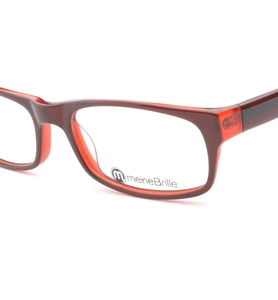 meineBrille 04-69220-01, Braun/Rot nah - Ansicht 4