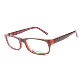 meineBrille 04-69220-01, Braun/Rot links