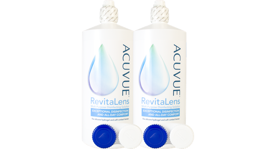 Acuvue RevitaLens Doppelpack und Kontaktlinsenbehälter - Ansicht 3