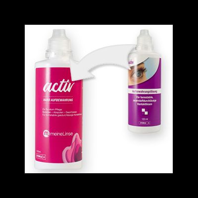 meineLinse activ hard Aufbewahrung 1x120ml