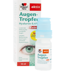 Doppelherz Augentropfen Extra mit Hyaluron 0,4% - 10ml Flasche - Ansicht 2