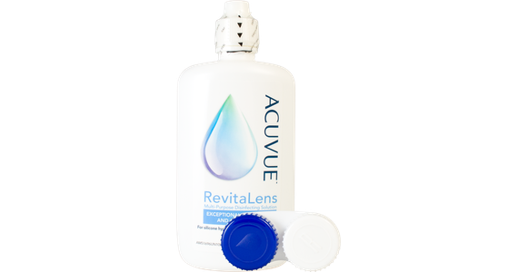 Acuvue RevitaLens Flasche und Kontaktlinsenbehälter - Ansicht 2