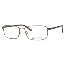 meineBrille 04-12090-02, Hell Gun matt / Dunkelgrau glänzend Schräg links