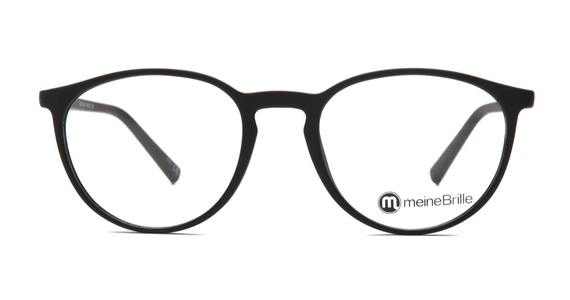 meineBrille 04-79010-01, Schwarz Matt front - Ansicht 3