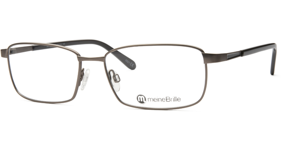 meineBrille 04-12090-02, Hell Gun matt / Dunkelgrau glänzend Schräg links - Ansicht 2