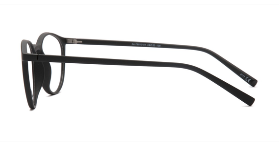 meineBrille 04-79010-01, Schwarz Matt seite - Ansicht 5