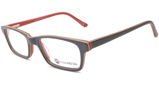 meineBrille 04-69240-01, Dunkel Blau/Orange/Rot links - Ansicht 2