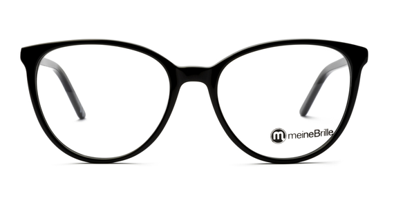 meineBrille 04-06000-01, Schwarz Front - Ansicht 3