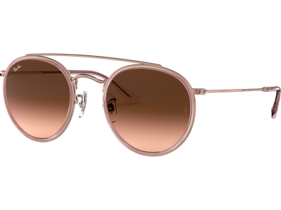 Ray Ban RB3647N Round Double Bridge Glanzend Kupfer