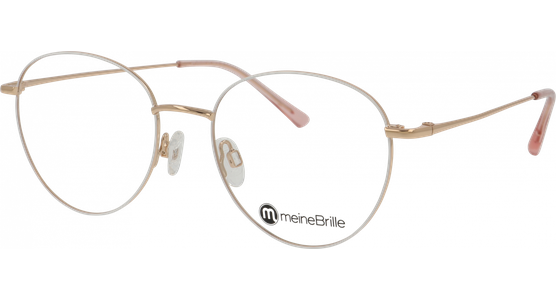 meineBrille 04-96090-04, Weiß/Gold - Ansicht 2