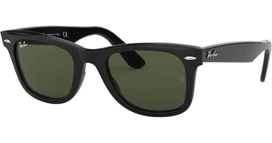 Ray-Ban Sonnenbrille Unisex Ray-Ban RB2140 Original Wayfarer Classic Glänzend Schwarz / Grün 901 50-22 Ansicht 1