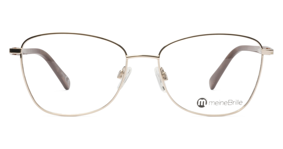 meineBrille 04-06030-02, Gold/Nougat Front - Ansicht 3