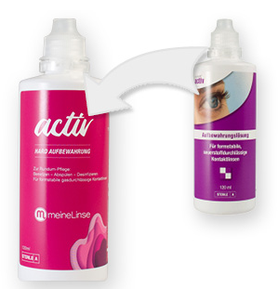 meineLinse activ hard Aufbewahrung 1x120ml - Ansicht 3