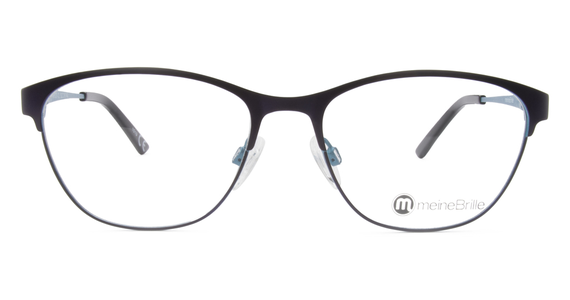 meineBrille 04-96020-02, Dunkel Violett/Türkis Matt front - Ansicht 3