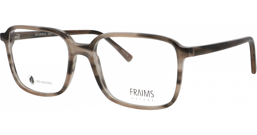 FRAIMS Brille Herren FRAIMS NATURE 03-23040-01 Riley, Braun meliert glänzend Ansicht 1
