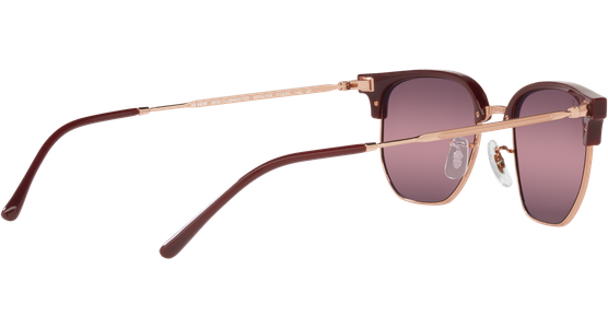 Ray-Ban New Clubmaster RB4416 Glänzendes Bordeaux auf Rotgold 6654G9 - Ansicht 9