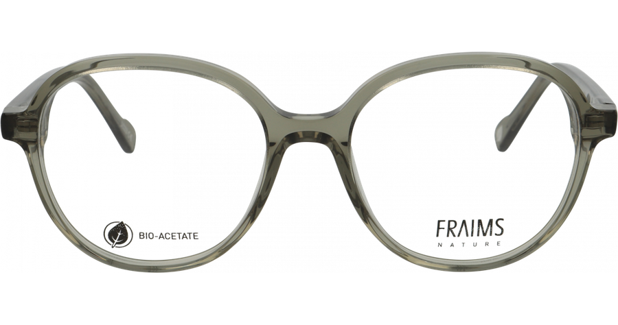 FRAIMS Brille Unisex FRAIMS NATURE 03-31130-01 Willow, oliv-grau Transparent Ansicht 1