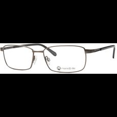 meineBrille 04-12090-02, Hell Gun matt / Dunkelgrau glänzend Schräg links
